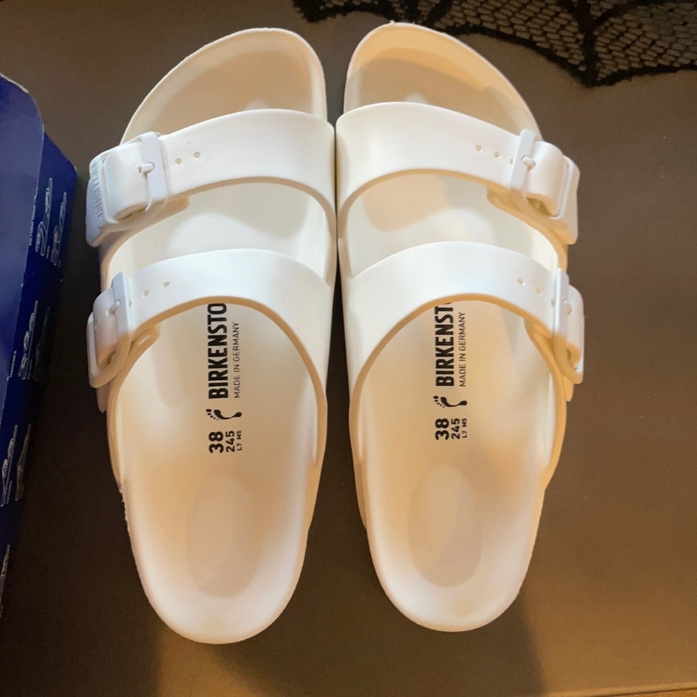 New in Box white Birkenstock Arizona Eva Sz 38 / 7